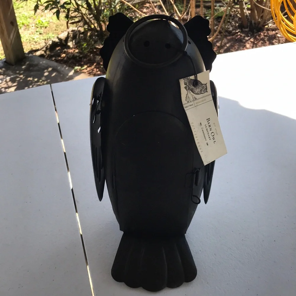 Pottery Barn barn owl luminary RARE 🦉BNWT